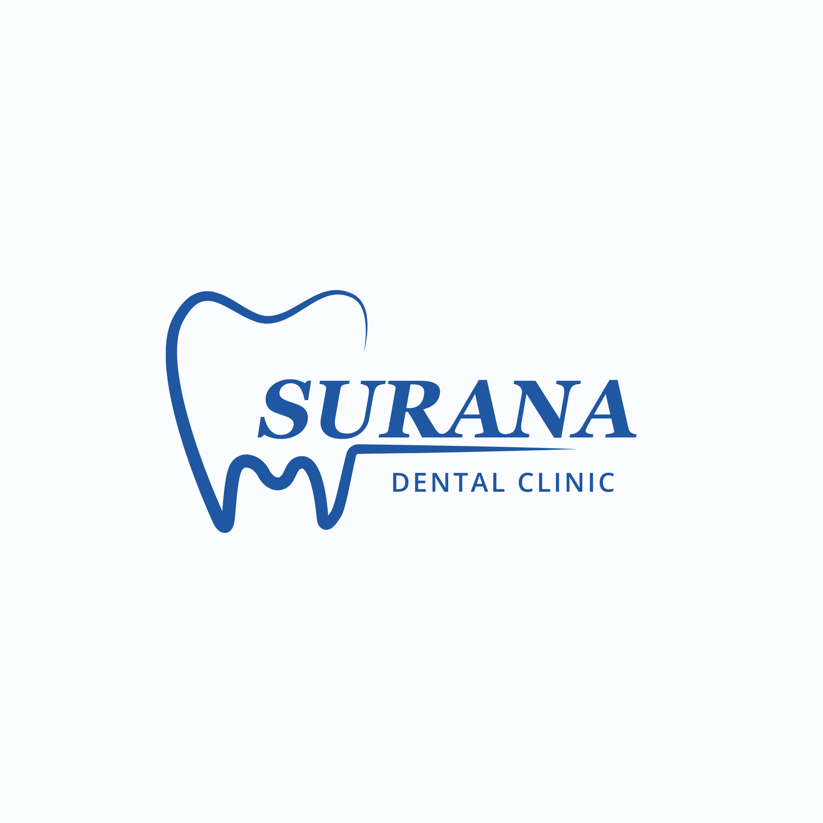 Blue Modern Dental Clinic Logo